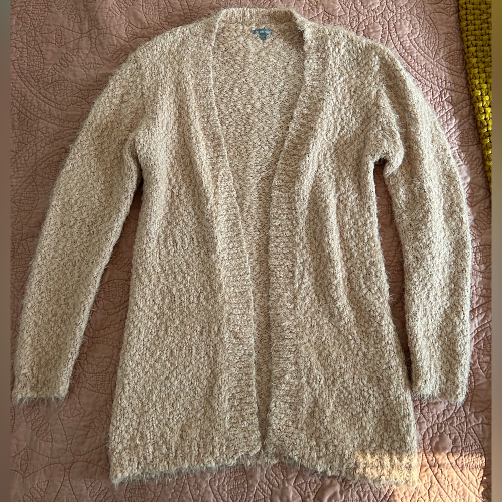 Charlotte Russe Pink Fuzzy Cardigan size L